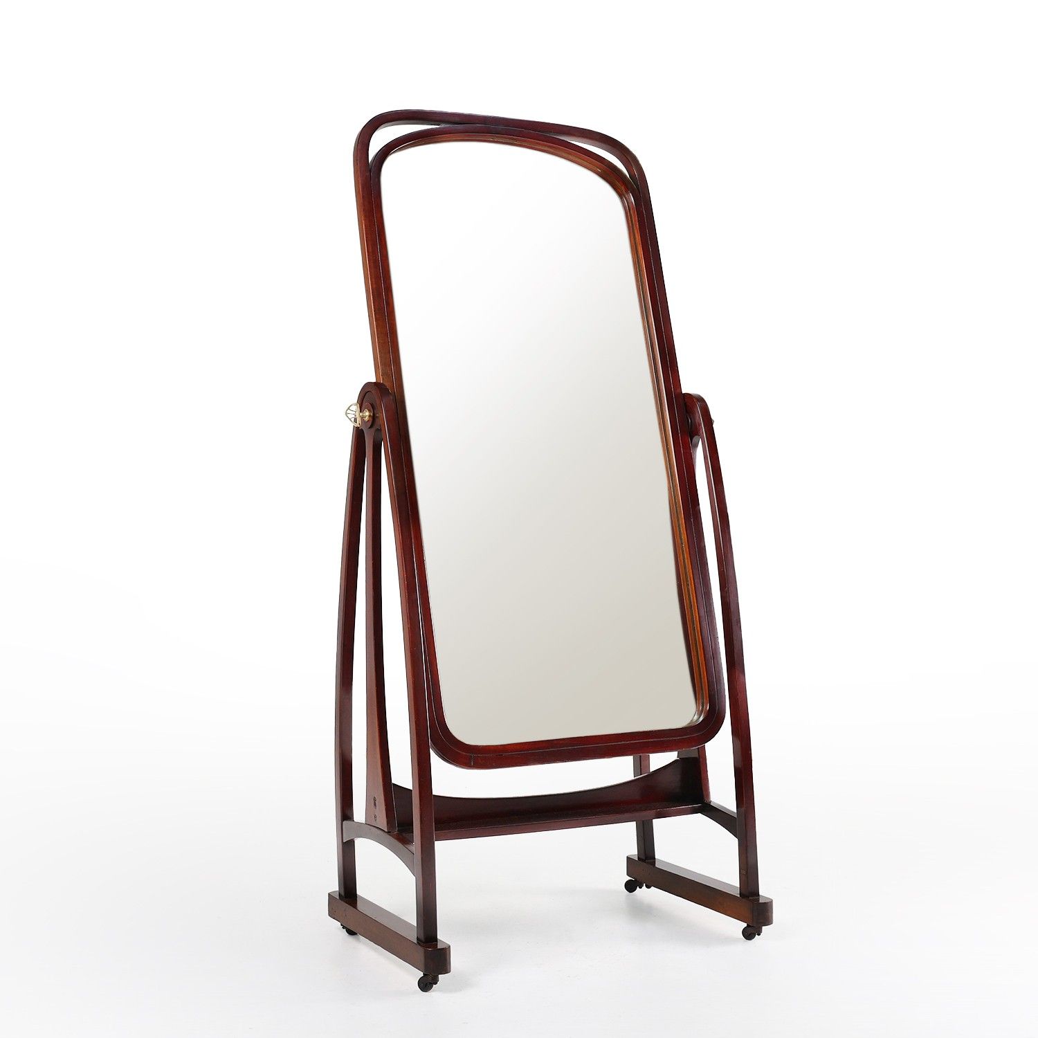 Iconic Cheval Dressing Mirror model 9954 by Thonet, Austria ca. 1904-img
